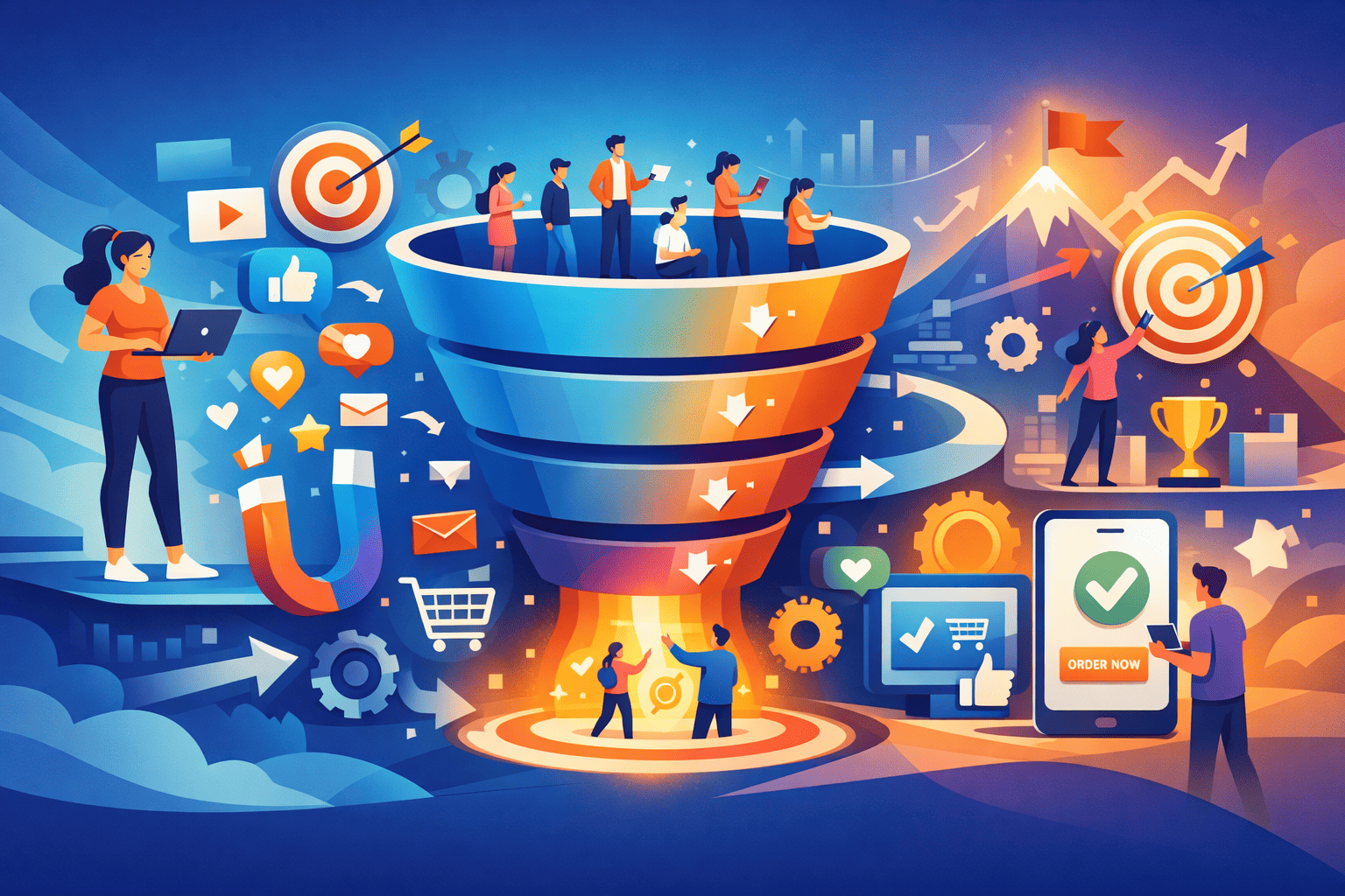 Conversion Funnel Optimization: Guiding Users to Desired Outcomes.